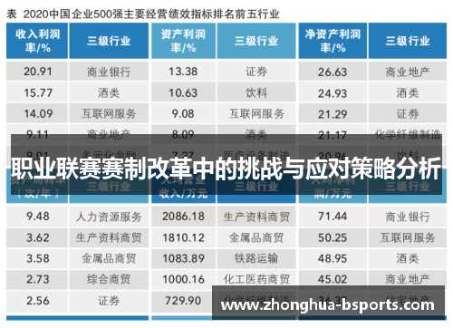 职业联赛赛制改革中的挑战与应对策略分析
